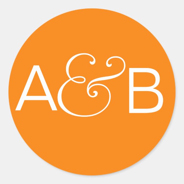 SIEGEL-ORANGE RUNDER AUFKLEBER (Vorderseite)