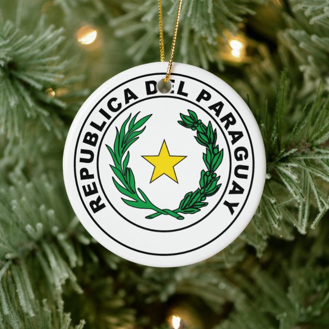 Siegel Paraguay Keramik Ornament (Baum)