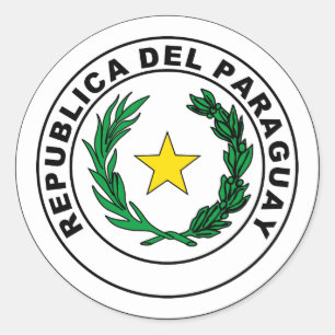 Siegel Paraguay Runder Aufkleber