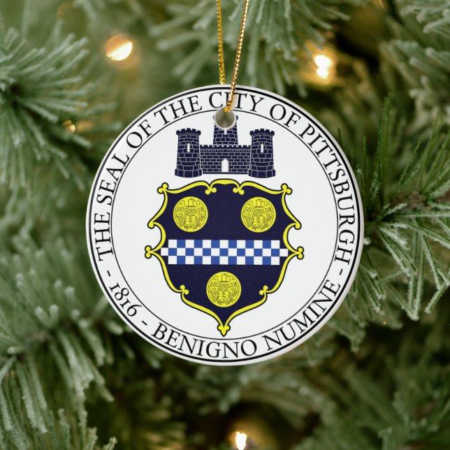 Siegel Pittsburgh Keramik Ornament (Baum)