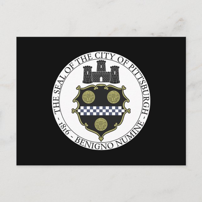 Siegel Pittsburgh Postkarte (Vorderseite)