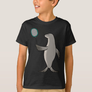Siegel Playing Badminton Hob T-Shirt