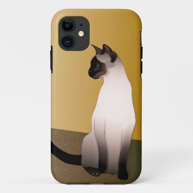 Siegel Point Siamese Cat Case-Mate iPhone Hülle (Rückseite)