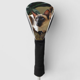 Siegel Point Siamese Cat on Comfy Pillow Golf Headcover