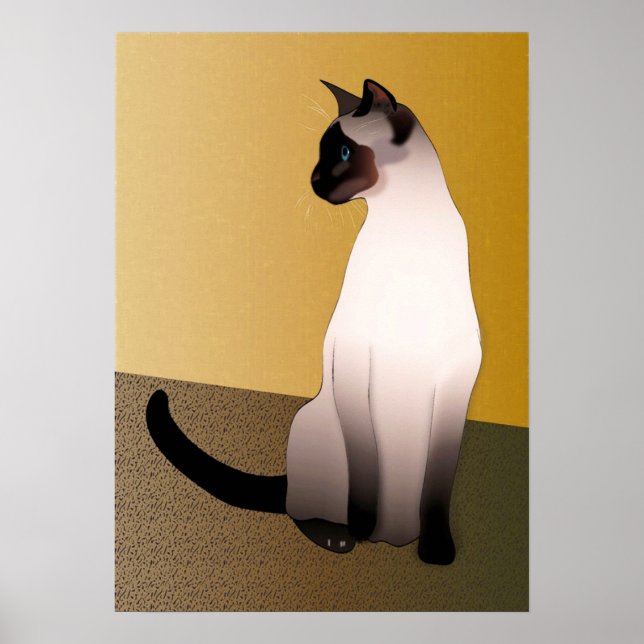 Siegel Point Siamese Cat Poster (Vorne)