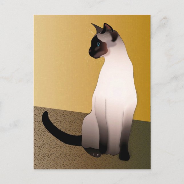Siegel Point Siamese Cat Postkarte (Vorderseite)