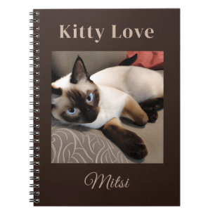 Siegel Point Siamese Digitales Portrait Notizblock