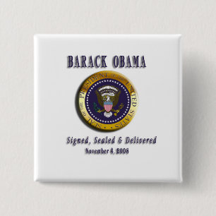 SIEGEL PRÄSIDENTEN-BARACK OBAMA DES BÜRO-KNOPFES BUTTON