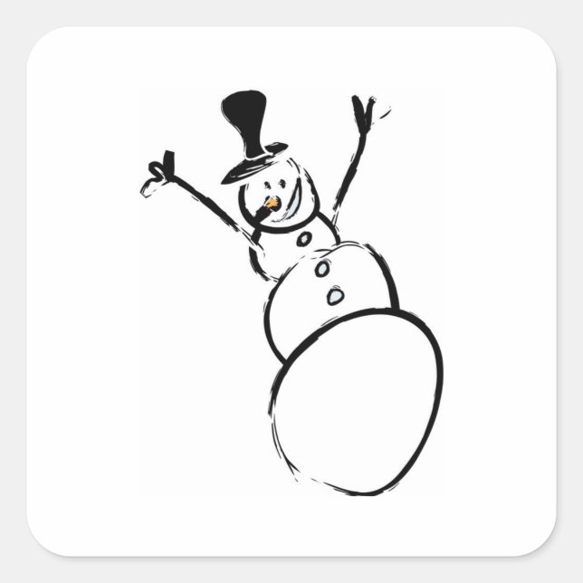 Siegel Quadratischer Aufkleber (Vorderseite)