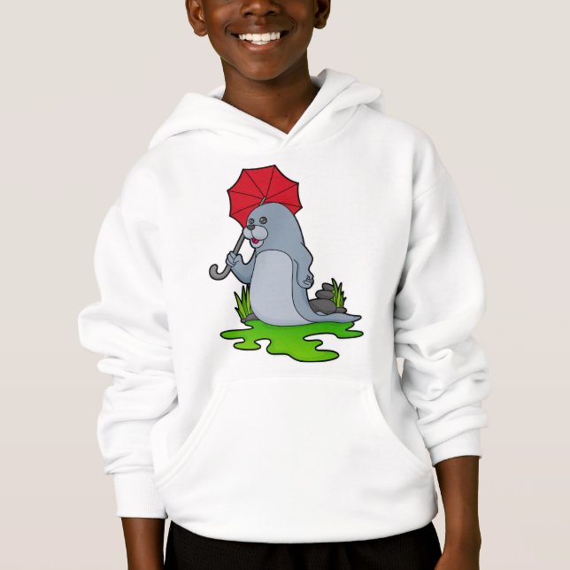Siegel Regenschirm Hoodie (Vorderseite)