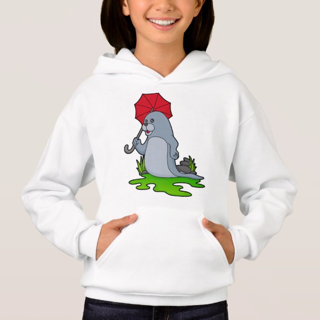 Siegel Regenschirm Hoodie (Vorderseite)