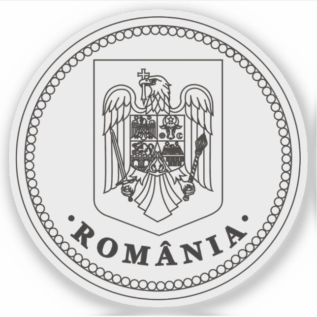Siegel Rumänien Aufkleber (Vorderseite)