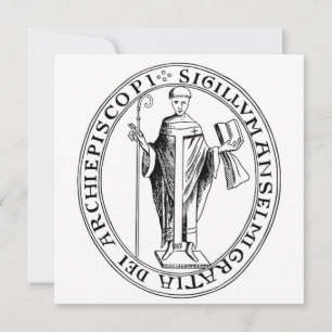 Siegel Saint Anselm von Canterbury