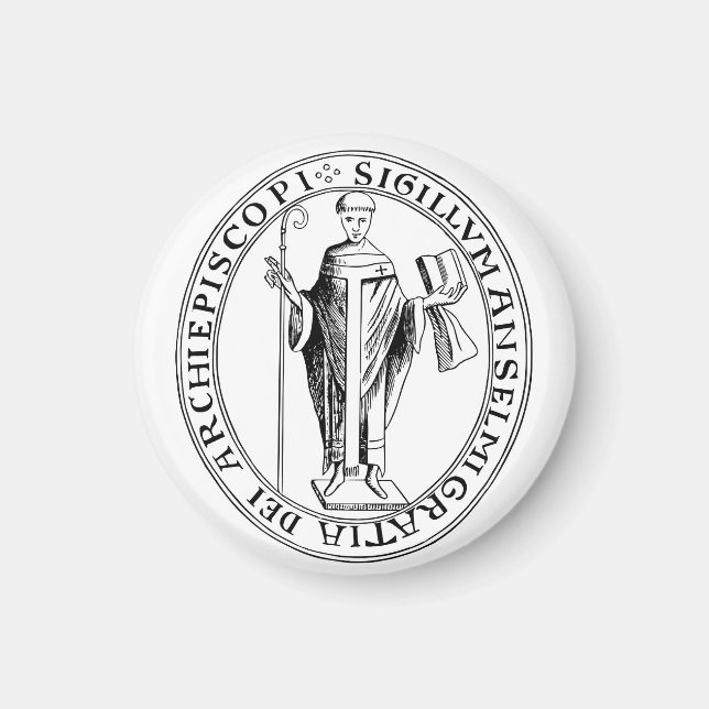 Siegel Saint Anselm von Canterbury Magnet (Vorne)