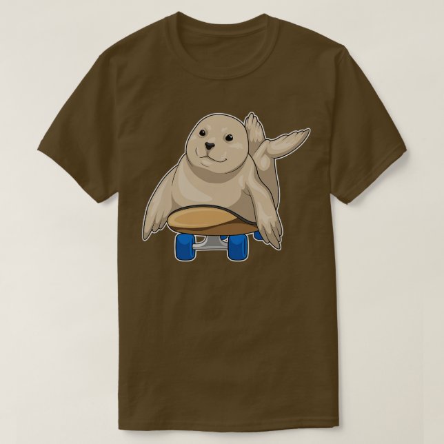 Siegel Skater Skateboard T-Shirt (Design vorne)