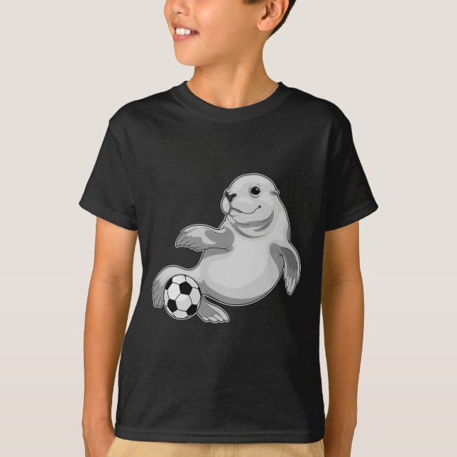 Siegel Soccer Player Soccer T-Shirt (Vorderseite)