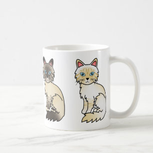 Siegel Tabby and Cream Tabby Birman / Ragdoll Katz Tasse