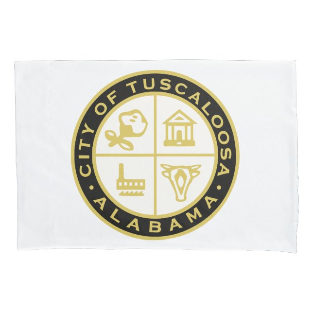 Siegel Tuscaloosa (Alabama) Kissenbezug (Vorderseite-Links)