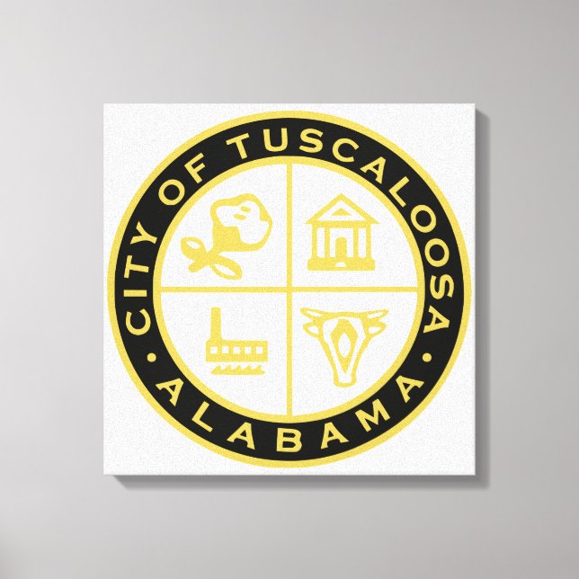 Siegel Tuscaloosa (Alabama) Leinwanddruck (Vorderseite)