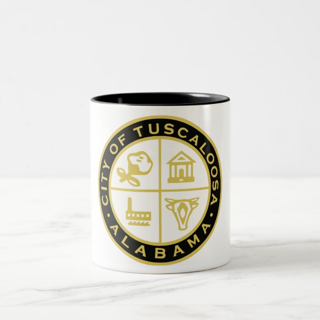Siegel Tuscaloosa (Alabama) Zweifarbige Tasse (Mittel)