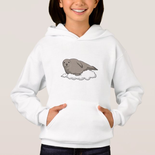 Siegel über Wolken Hoodie (Vorderseite)
