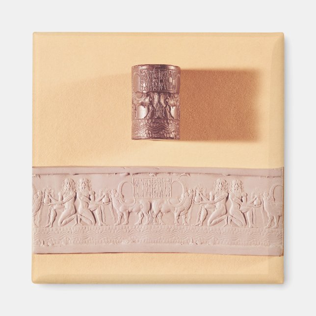 Siegel und Eindruck von Akkadian Magnet (Vorne)