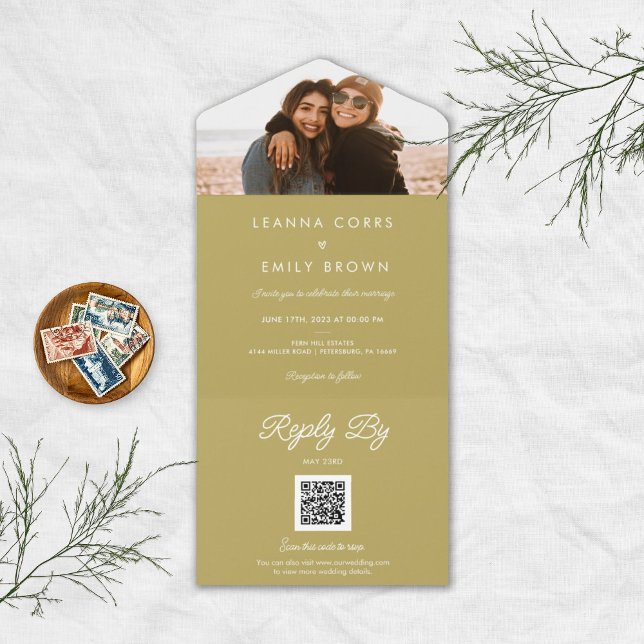 Siegel und Senden von inklusiven Minimalistischen  All In One Einladung (Von Creator hochgeladen)