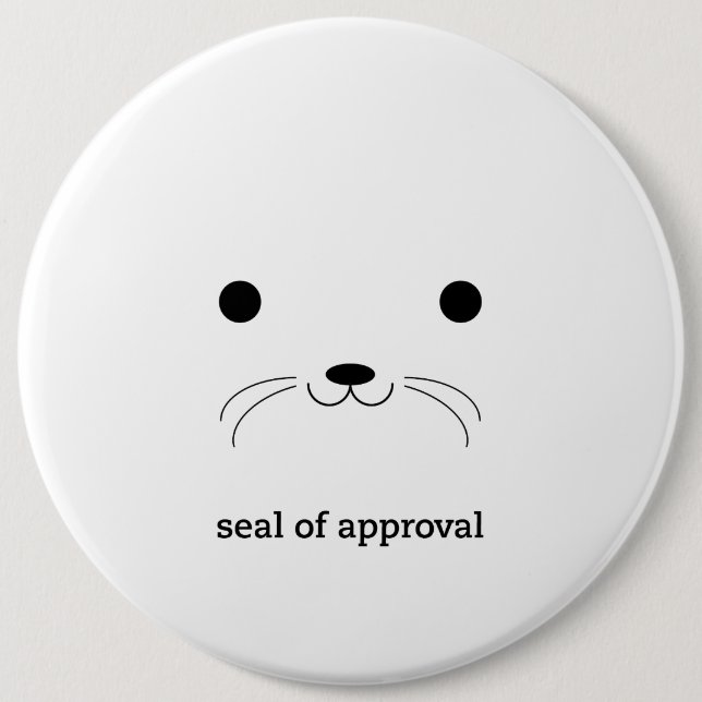 'Siegel von Approval Button (Vorderseite)