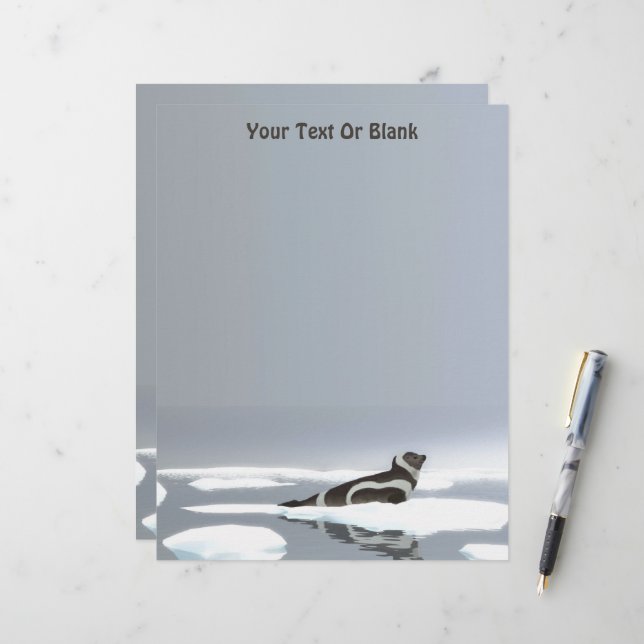 Siegel von Band auf Eis Briefbogen (Vorderseite/Rückseite Beispiel)