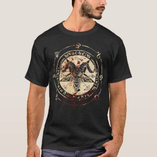 Siegel von Baphomet Occult Pentagram Ziege Satanic T-Shirt