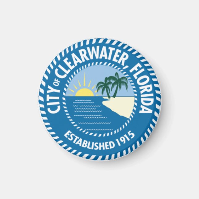 Siegel von Clearwater, Florida Magnet (Vorne)