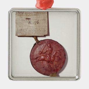 Siegel von König Richard I Silbernes Ornament