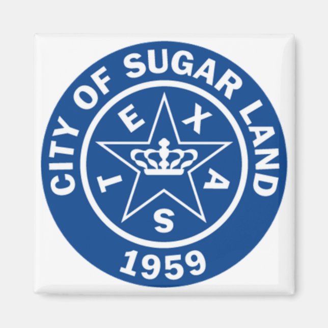 Siegel von Zuckerland (Texas) Magnet (Vorne)
