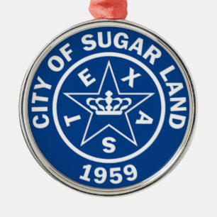 Siegel von Zuckerland (Texas) Ornament Aus Metall