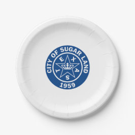 Siegel von Zuckerland (Texas) Pappteller