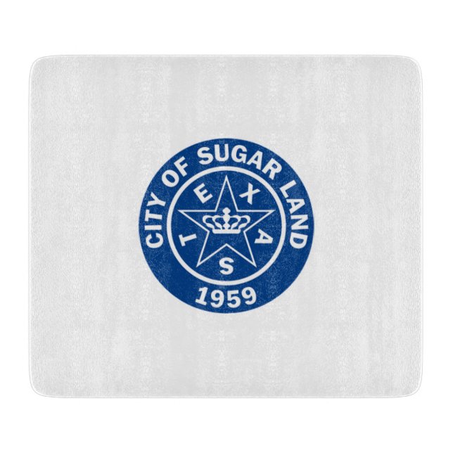 Siegel von Zuckerland (Texas) Schneidebrett (Vorderseite)