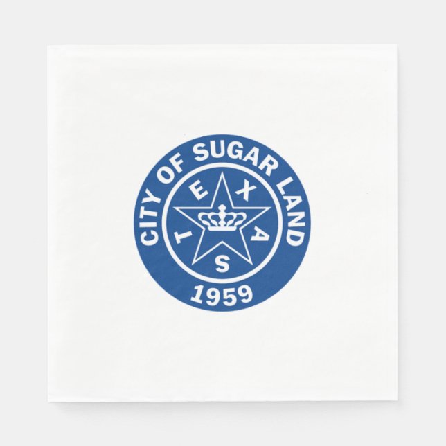 Siegel von Zuckerland (Texas) Serviette (Vorderseite)