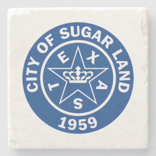 Siegel von Zuckerland (Texas) Steinuntersetzer (Vorderseite)