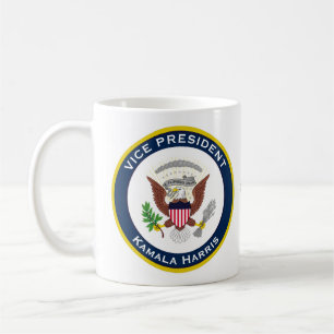 Siegel VP Kamala Harris Portrait Kaffee Tasse