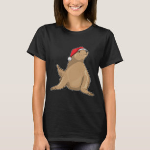 Siegel Weihnachts-Weihnachtsmannmütze T-Shirt