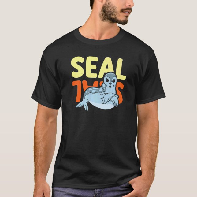 Siegel Whisperer Unterwasser Tierische Meeresbiolo T-Shirt (Vorderseite)