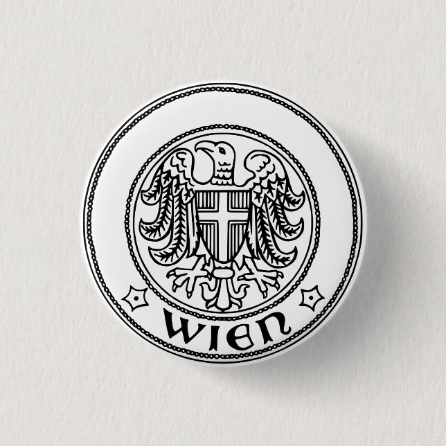 Siegel Wien, ÖSTERREICH Button (Vorderseite)