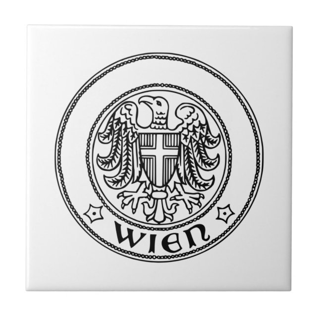 Siegel Wien, ÖSTERREICH Fliese (Vorderseite)