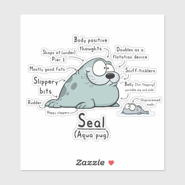 Siegel Wordy Art Vinyl Sticker (Blatt)