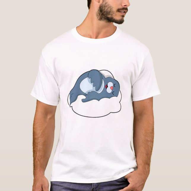 Siegel zum Schlafen in der Cloud T-Shirt (Vorderseite)