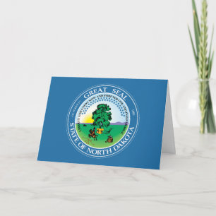 Siegellogo von North Dakota Karte