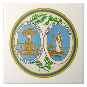 Siegels des Bundesstaates South Carolina Fliese