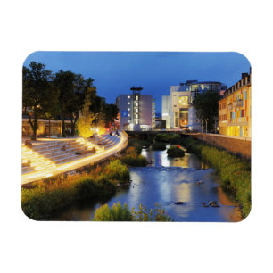 Siegen Siegufer zur blauen Stunde Magnet