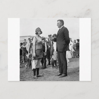 Sieger am Strand in den 20er Jahren Postkarte