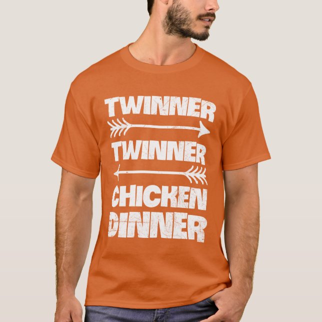 Sieger beim Chicken Dinner Quote für eine Mutter T-Shirt (Vorderseite)